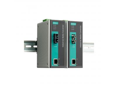 ن ه ا ل-مبدل اترنت به فیبر نوری صنعتی موگزا MOXA IMC-101-M-SC-T Ethernet to Fiber Converter